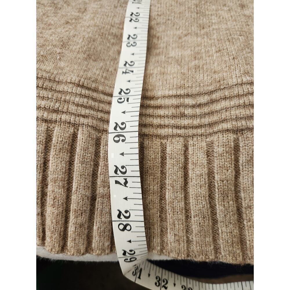 Anthropologie Margarita Tunic sweater sz L Button Heathered brown boho career - Picture 12 of 12